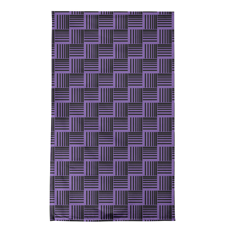 Jaya Tea Towel Kitchen Towel, Cotton Twill, Black/Purple