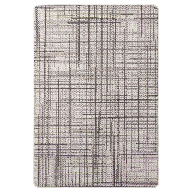 Tapis gris intérieur / extérieur Vista, Rectangle 4 pi 4 po x 6 pi 5 po