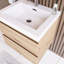 Meuble-lavabo mural simple 23 po avec plateau en résine Jeeda-1796985966