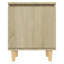Rensselaer Bed Cabinet with Solid Wood Legs 40x30x50 cm-1377170492