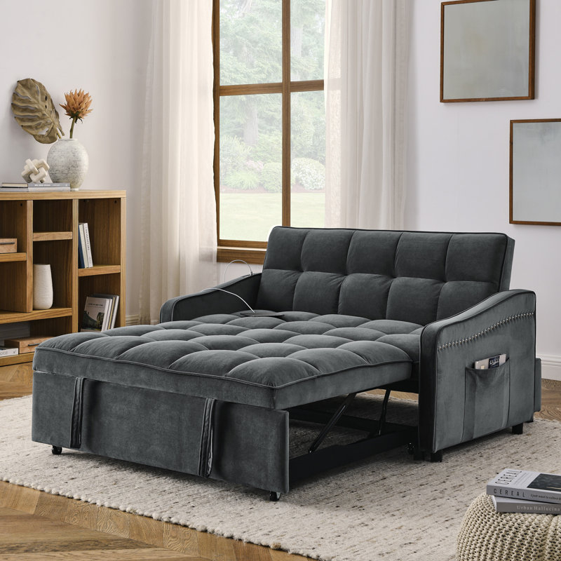 Canapé-lit avec causeuse Loveseats, Gris
