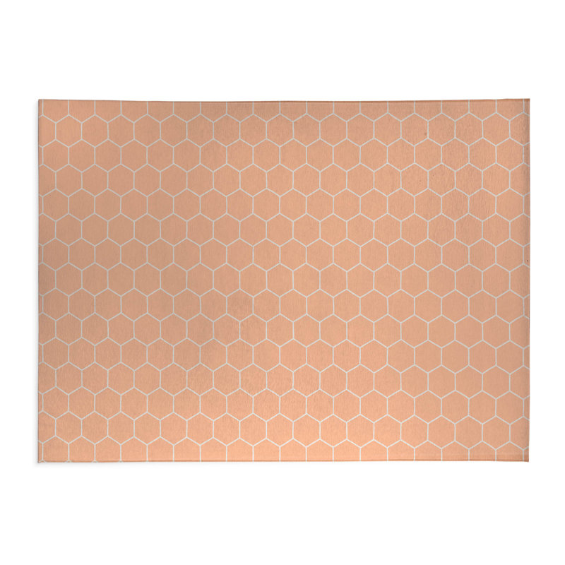 Tapis de bureau léger Peigne, L 6 pi x L 4 pi, Pêche