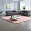 Deep Cushion Compression Sofas, Grey Velvet 6 Seat Chesterfield for Home