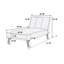 Chaise longue inclinable sans accoudoirs Gussi-1211820129