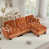 Chenille orange sélectionné