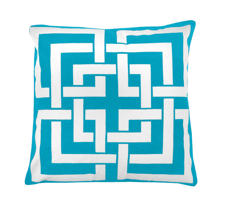 Coussin Zaira, Bleu pastel