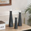 Ensemble de 3 bouteilles en résine de quartz noir Isaacs