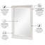 Kolya - Miroir de commode rectangulaire biseauté - Finition blanche-1866030928