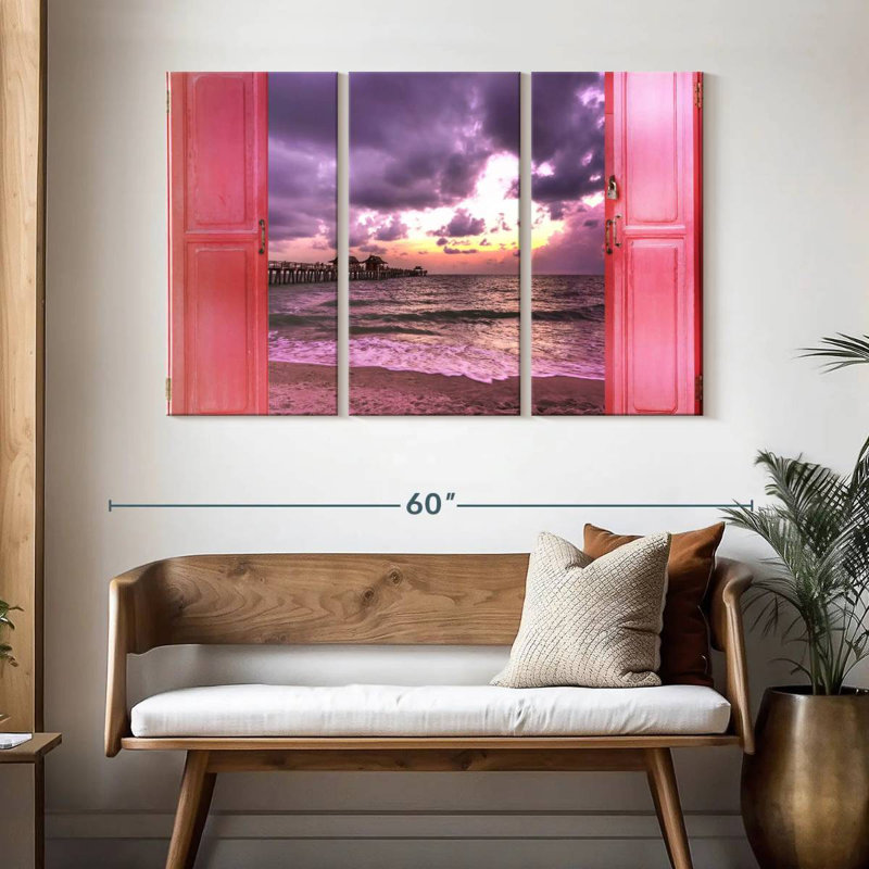 Gillard Window To Dramatic Beach, 32" H x 50" W