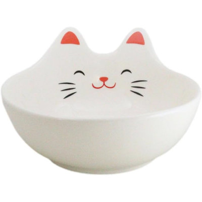 Paquet de 4 petits bols à assiette coupés de 4,75 po Maneki Neko Lucky Cat