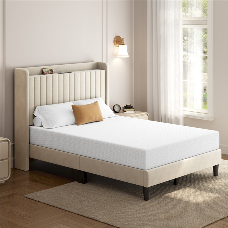 Matelas en mousse à mémoire de forme moderne avec parfum de thé vert, Lit double
