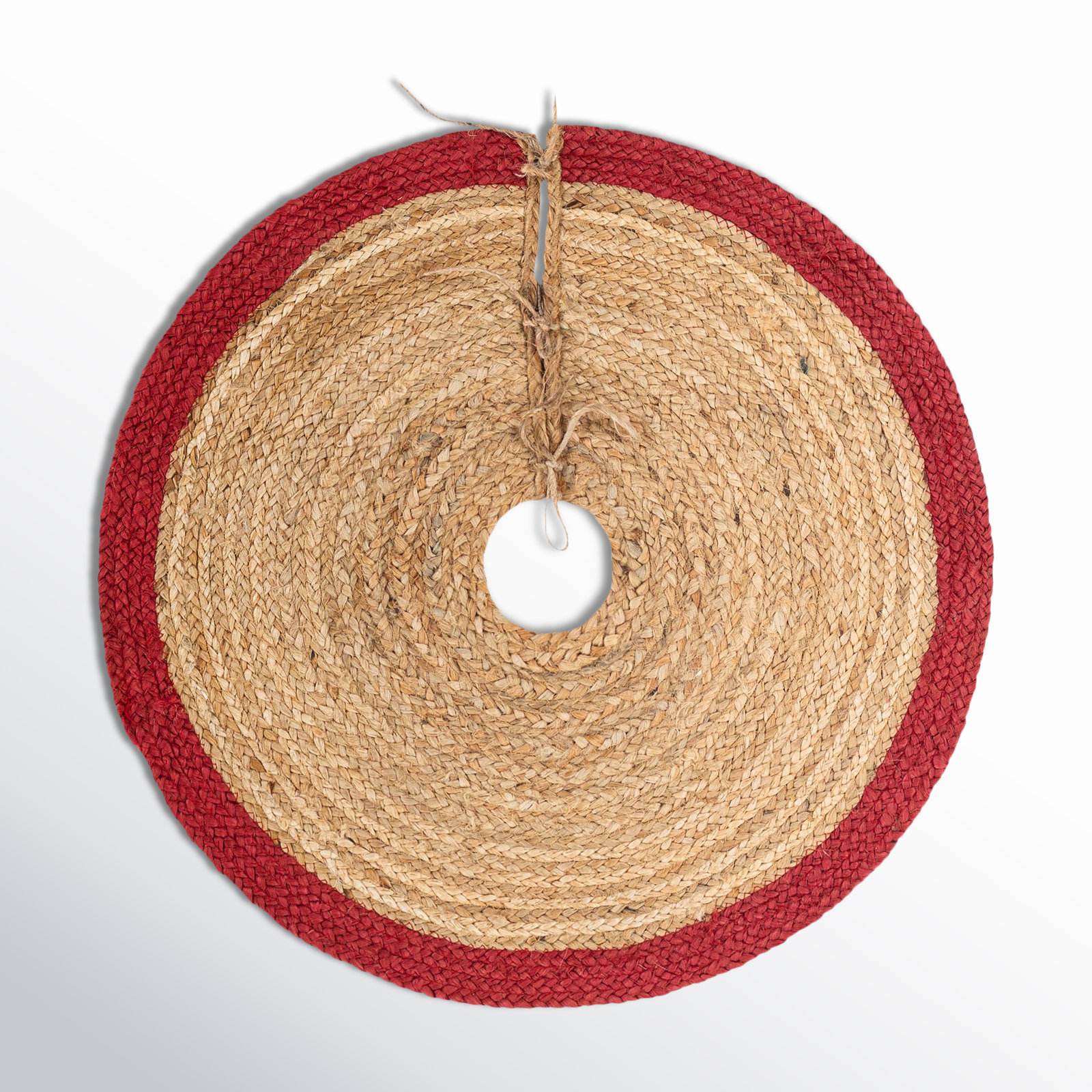 Christmas Tree Skirt, Beige, Round 2'2"