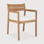 Jack Outdoor Teak Dining Armchair-1998580687