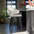 Indigo Upholstered Counter Stool with Solid Wood Frame