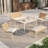 Outdoor 5-piece Seating Group With All-weather Wicker And Cushion
