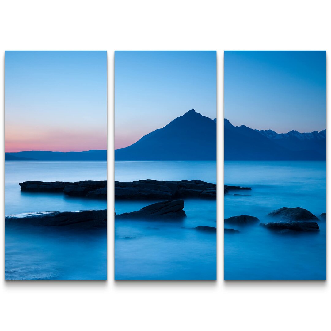 3-tlg. Leinwandbilder-Set Elgol Beach, Isle of Skye in Scotland