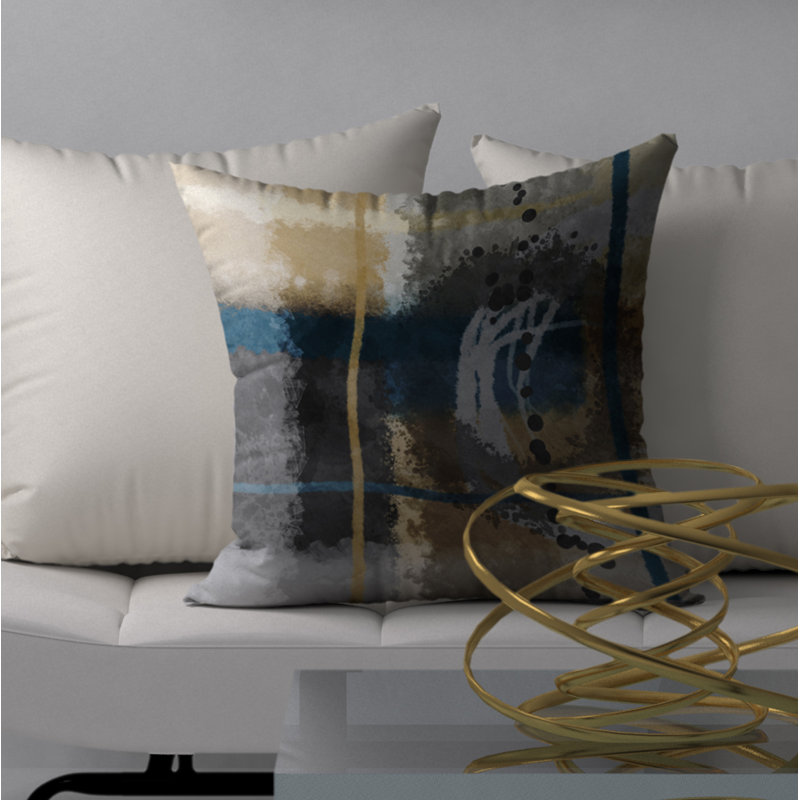 Housse de coussin décorative carrée subtile, 20 po X 20 po