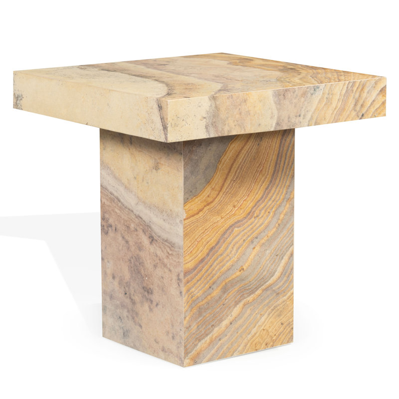 Table d'appoint carrée en marbre Jocelina