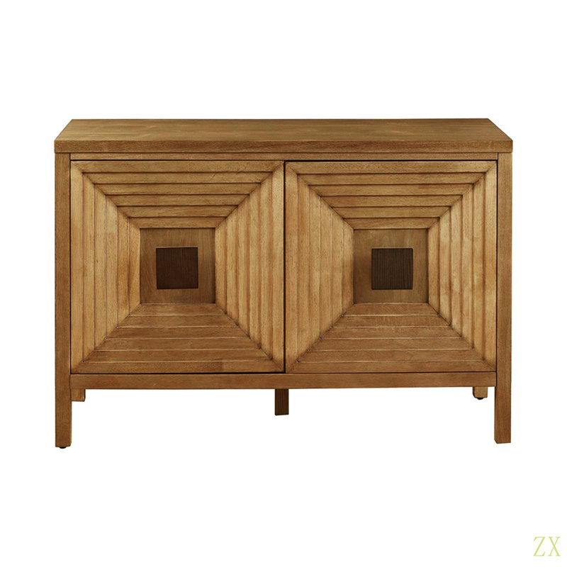 2-Door Accent Cabinet With Adjustable Shelves