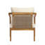 Chaises de patio robustes, ensemble d'extérieur moderne en osier et bois d'acacia
