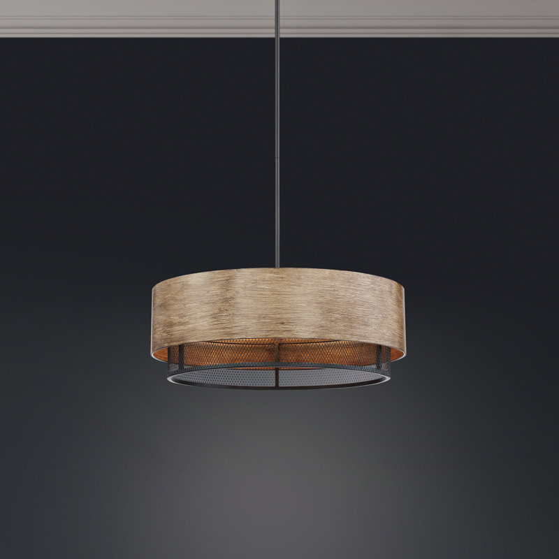 East Clevedon 5-Light Dimmable Steel Drum Chandelier