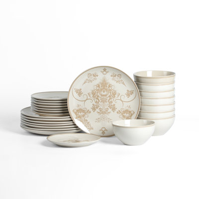 Stone Lain Opal 24-Piece Dinnerware Set Stoneware
