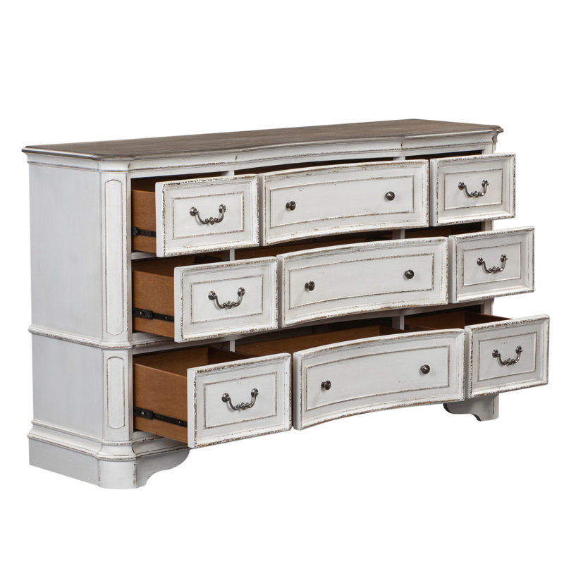 Colchester 9-Drawer Concave Front Dresser