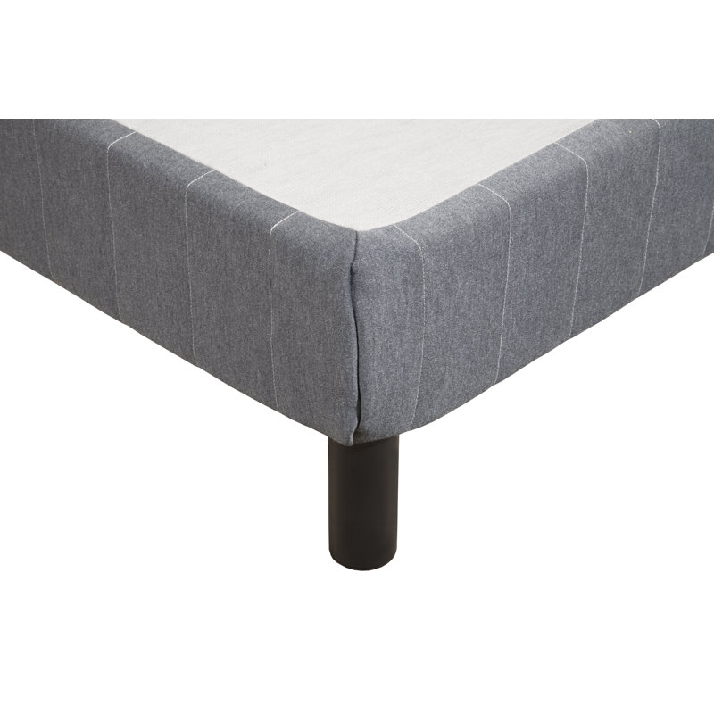 Queen Enforce Upholstered Metal Platform Bed Frame