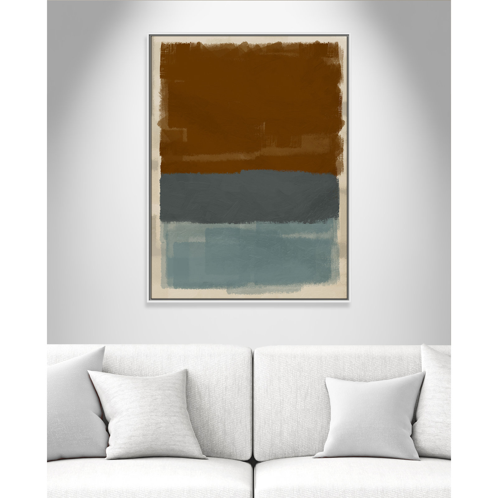 Turbulent Honesty Print by Marcus Prime, 31.5'' W x 41.5'' H, White Floater