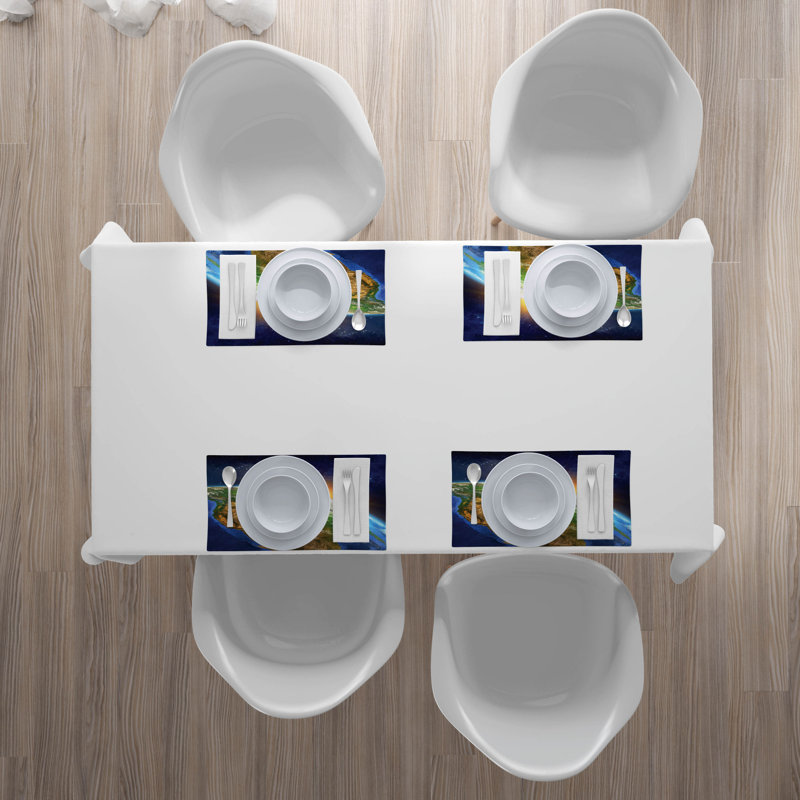Polyester Abstract Rectangle Placemat
