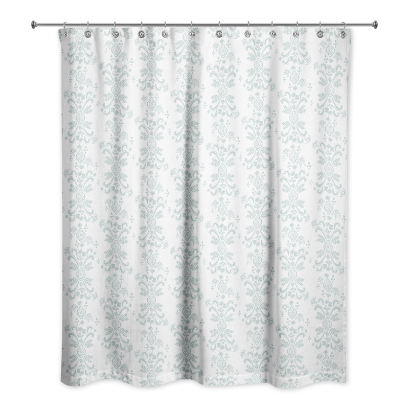 Ensemble de rideau de douche polyester polyester, Bleu