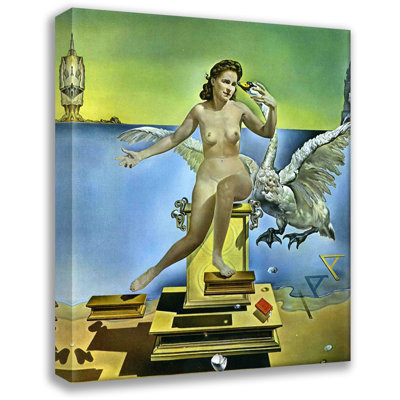 «Leda and the Swan» par Salvador Dali, toile tendue avec châssis