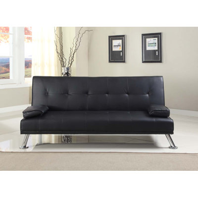 Dancer 3 Seater Faux Leather Sofa Bed