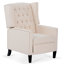Chaise d'appoint, chaise capitonnée pour le salon-1958143171