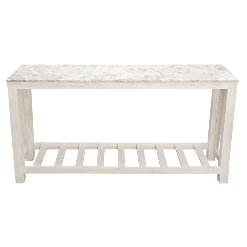 Console en marbre blanc Branam