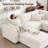 6 Seats Upholstered Sectional Sofa Modern Corner Couch With Ottoman-1543488051