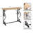 Eshen Farmhouse Metal and Wood Console Table