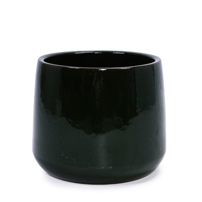 4 Pieces Modern Ceramic Flowerpot In Antique Glossy Finish, Reinforced Construction For All - Weather Use, Built In Drainage Plant Health, 13.95" L X W 11.99" H, 36.99 Lbs Planters  4 Pieces , And