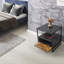 Table de chevet 1 tiroir Hazardville anthracite / noyer