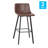 Brandy Upholstered Counter Stool with Metal Frame-88697085