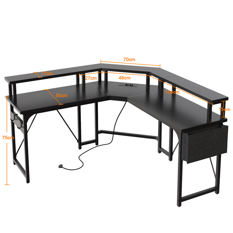 Cottman Metal Base Computer Desk