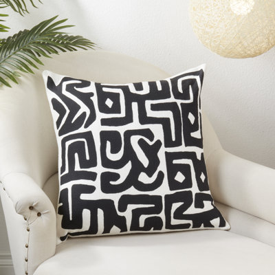 Coussin décoratif abstrait Tribal