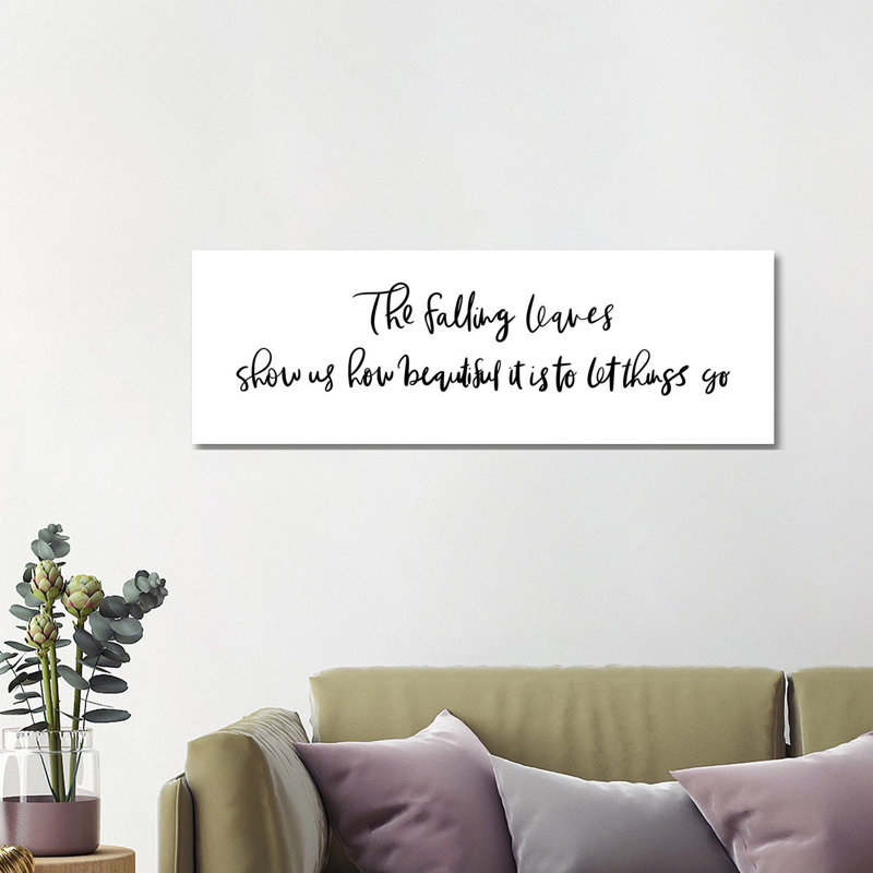 The Falling Leaves by Leah Straatsma - Wrapped Canvas Panoramic Gallery-Wrapped Canvas Giclée