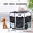 Panel Fabric Exercise Pen With Door-88490132-88490133