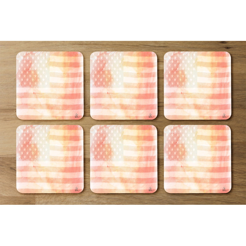 Square 6 Piece Coaster Set