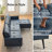 88” W Faux Leather L-Shape Sofa Chaise-556264105