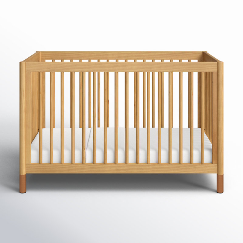 Gelato 4-in-1 Convertible Crib, Honey/Vegan Tan Leather