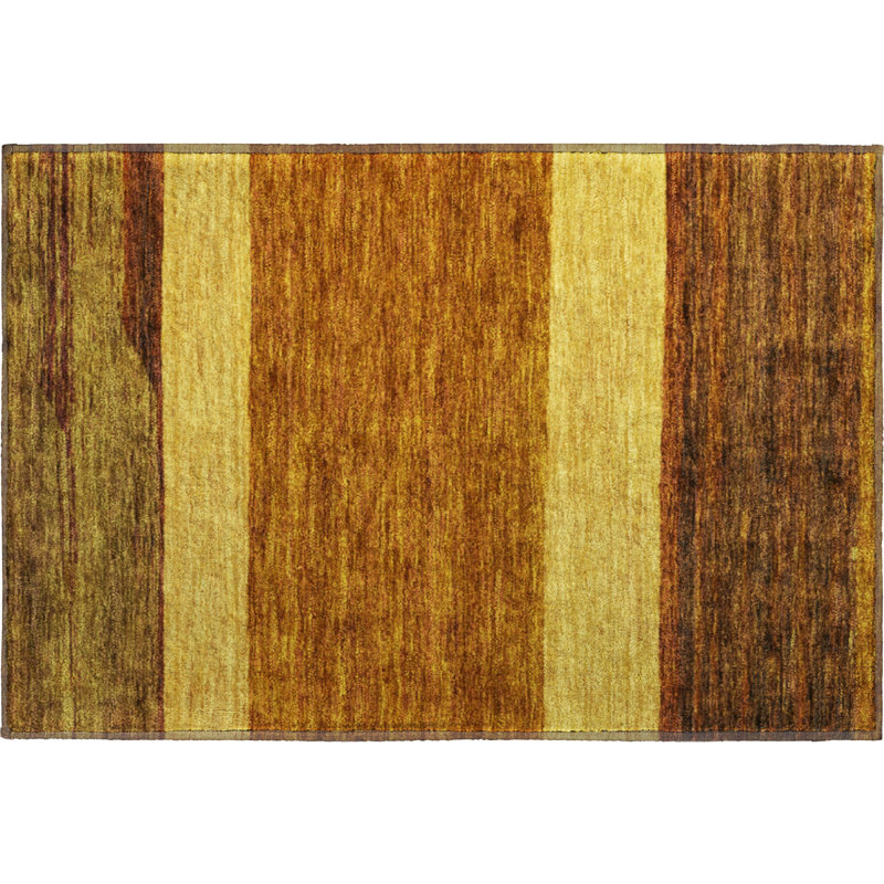 Premium Machine Washable Brennon AMF1624 Stripes Rug, Rectangle 1'8" x 2'6"