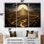 Judaïsme, Mont Moriah, sommet sacré mystérieux - Judaïsme, ensemble d'art sur toile-107742541-107742543