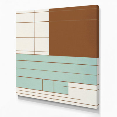 Minimalisme 63, art mural sur toile grise